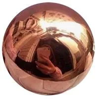 Полый шар из меди ø 100мм. (517618) сертификат - сфера арт-объект 100 мм. пустотелая  в Санкт-Петербурге