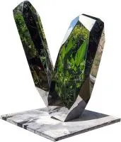 Камни полированная сталь арт-объект (517631) поставка  в Санкт-Петербурге