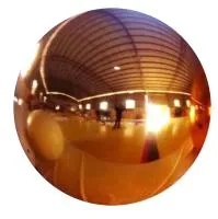 Полый шар из листовой меди (198299) поставка - сфера арт-объект ø 1000 мм. пустотелая  в Санкт-Петербурге