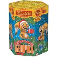 Салют Новогодняя белочка РС7079 купить от производителя Русская Пиротехника — Санкт-Петербург