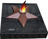 Звезда из красного гранита имитация пламени в Санкт-Петербурге (518453)