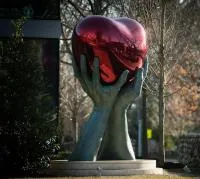 Скульптура сердце нержавеющая сталь (518280) сертификат арт-объект  в Санкт-Петербурге