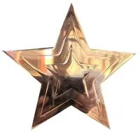 Звезда на памятник ø 150 (518234) монтаж обелиск - стела мм. пустотелая  в Санкт-Петербурге