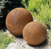 Шары сталь кортен 2 штуки декор (518937) ∅ 1,35 - 0,85 м. Санкт-Петербург 