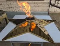 Звезда вечный огонь (514264) производство комплект горелка ГВД 379 10 89 00 ПС ø 1500 мм. пустотелая  в Санкт-Петербурге