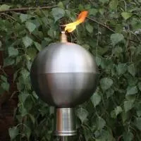 Серебряный шар (197439) производство тики факел садовые факелы ø 120 мм. универсальная  в Санкт-Петербурге