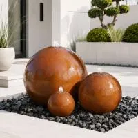 Шары 3 шт. фонтан Corten от (518907) ∅ 0,35 до 1 м. Санкт-Петербург 