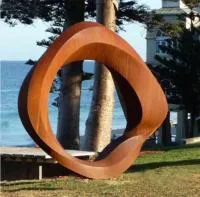 Композиция кольцо кортеновская сталь (518268) сертификат арт-объект  в Санкт-Петербурге