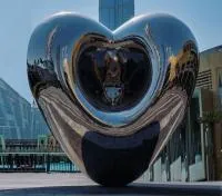 Объёмная скульптура сердце из нержавеющей стали (518278) сертификат арт-объект  в Санкт-Петербурге