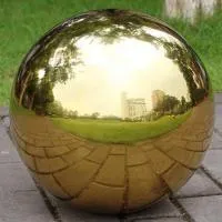 Шар полированный золото (198307) поставка - сфера арт-объект ø 1000 мм. пустотелая  в Санкт-Петербурге