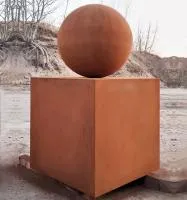 Шар — стальной куб кортен (518929) ∅ 500 мм. Санкт-Петербург