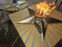 Решётка лучи вечный огонь (518197) сертификат авторская  в Санкт-Петербурге