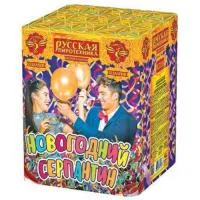 Салют Новогодний серпантин РС7128 купить от производителя Русская Пиротехника — Санкт-Петербург