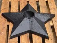 Чугун звезда вечный огонь (518229) монтаж комплект горелка ГВД 379 10 89 00 ПС ø 1100 мм. монолит - литье  в Санкт-Петербурге