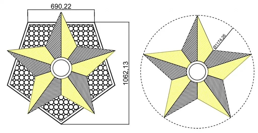 Чертеж вечного огня - схема звезды вечного огня в Санкт-Петербурге Чертеж вечного огня - схема звезды вечного огня в Санкт-Петербурге
