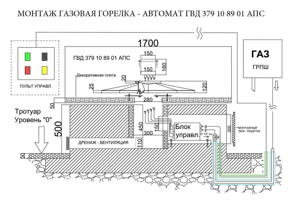 Монтаж газовой горелки с автоматикой для вечного огня в Санкт-Петербурге Монтаж газовой горелки с автоматикой для вечного огня в Санкт-Петербурге