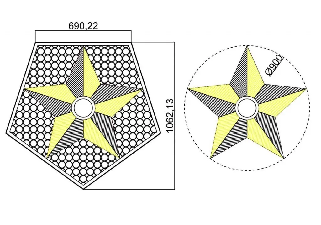 Вечный огонь - схема звезды вечного огня на декоративной решетке в Санкт-Петербурге Вечный огонь - схема звезды вечного огня на декоративной решетке в Санкт-Петербурге
