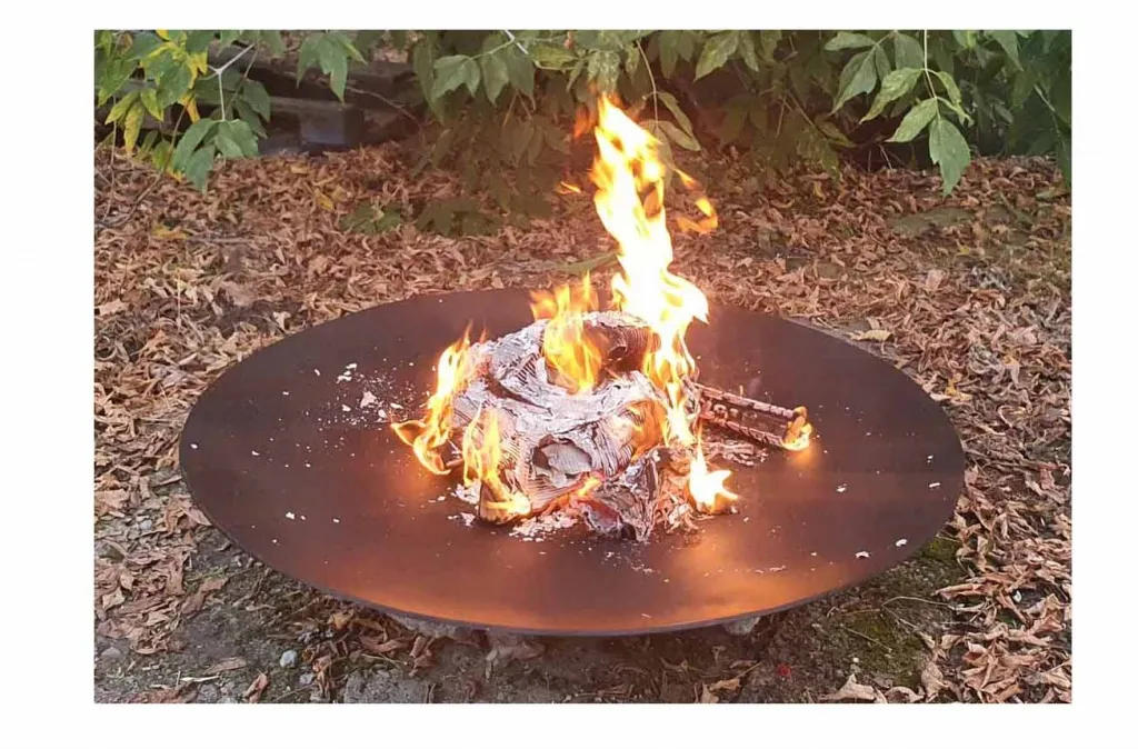 Кострище в виде чаши из металла сталь марки Ст3 аренда в Санкт-Петербурге 